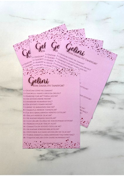 Gelin, Damat, Nedimeler Bekarlığa Veda Soru Kartları Seti - Oyun ve Eğlence Kartları Seti fırsatları