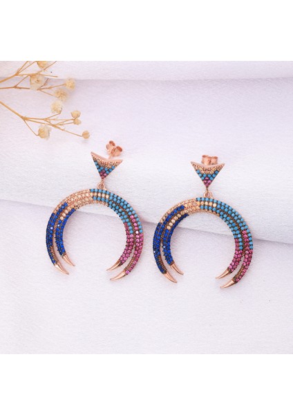 925 Ayar Gümüş Chic Hilal Küpe