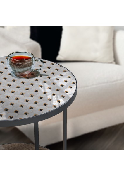 Ahşap Modern Sehpa. Metal Ayaklı Sehpa, Ahşap Mobilya,tavus Kuşu Tüyü