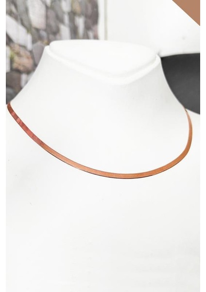 Italyan Ezme Yassı Gümüş Zincir Kolye fırsatları