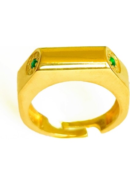 Yeşil Taşlı Yılan Kafası Gümüş Yüzük fiyatları