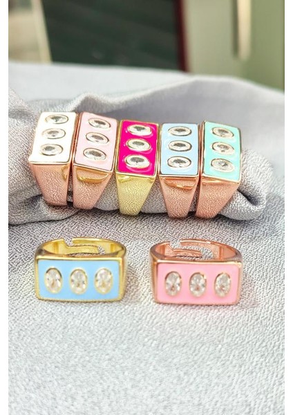 Pembe Taşlı Mineli Gümüş Yüzük fırsatları