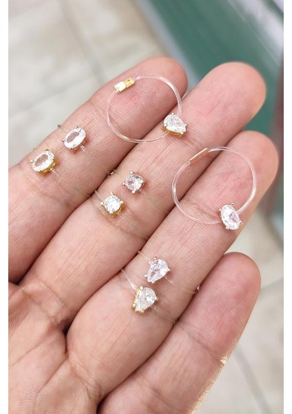 Damla Tek Taşlı Misinalı Gümüş Hayalet Yüzük indirimleri