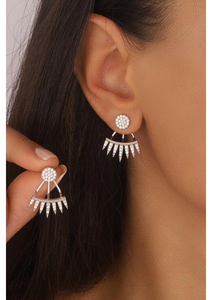 Gümüş Sarkıt Taşlı Küpe fiyatları