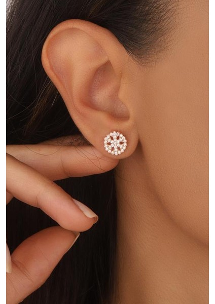 Kar Tanesi Gümüş Küpe modelleri