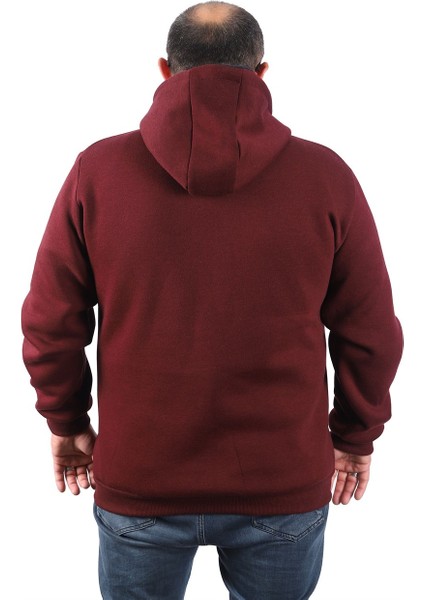 Mocgrande Büyük Beden Unisex Kapüşonlu 3ip Sweat 11701 Murdum modelleri