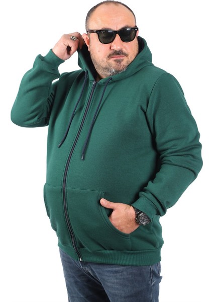 Mocgrande Büyük Beden Unisex Kapüşonlu 3ip Sweat 11701 Neftı fiyatları