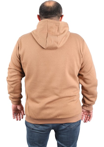 Mocgrande Büyük Beden Unisex Kapüşonlu 3ip Sweat 11701 S.kahve modelleri