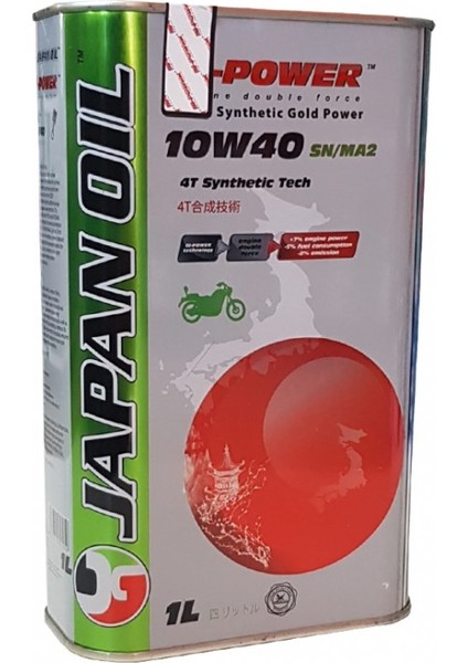 Japan Oil Bi-Power Green Tech 4t 10W40 1 Lt (Ü:2022)