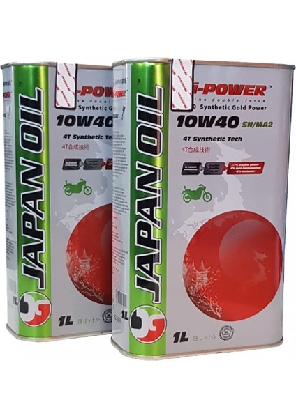 Japan Oil Bi-Power Green Tech 4t 10W40 1 Lt 2 Li (Ü:2022)