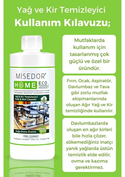 Yağ ve Kir Temizleyici 500 ml modelleri