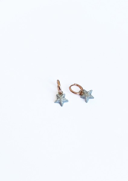 Sallantılı Zirkon Taşlı Gümüş Yıldız Küpe fiyatları