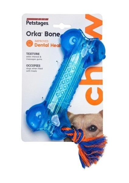 Petstages Orka Bone  (Patentli Orka Malzemesi, Sağlığa Zararsız, İçine Ödül Konulabilir Köpek Oyuncağı)