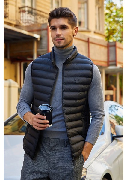 Mevsimlik Şişme Yelek Siyah - 127DNGR indirimleri