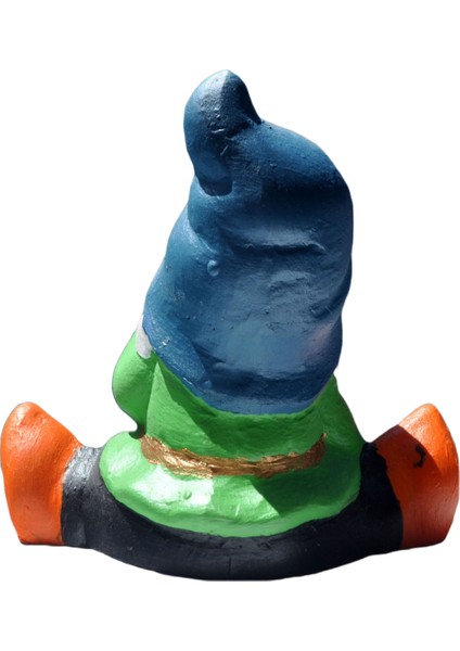 Yogacı Cüce Gnome 14 cm Dekoratif El Boyaması Biblo