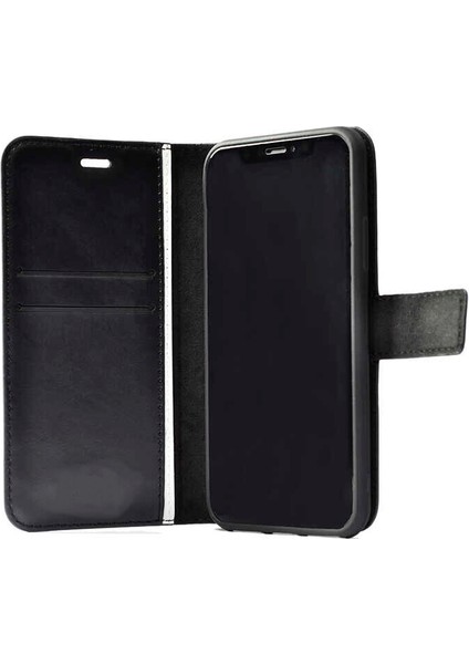 Apple Iphone 13 Pro Max Kılıf Cüzdanlı Kapaklı Standlı Suni Deri Delux Kılıf