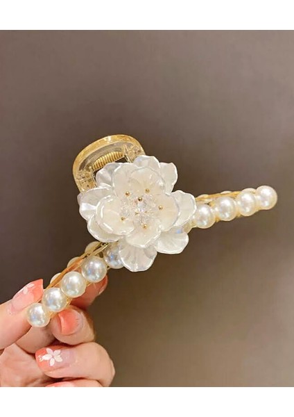 Beyaz Gül Incili Mandal Toka fiyatları