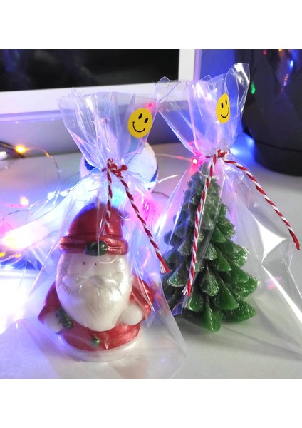 Çam Ağacı ve Noel Baba Yılbaşı Mumu