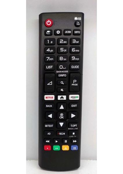 Lg Uyumlu AM-HR650 An-Mr Sihirli Yerine Tuşlu Kumanda - Amazon Netflix Home Tuşlu Smart LCD LED Tv Kumanda