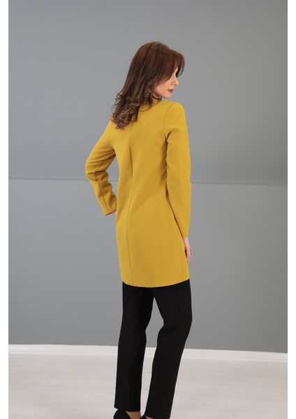 Sıfır Yaka Uzun Kol Bluz-Fıstık fırsatları