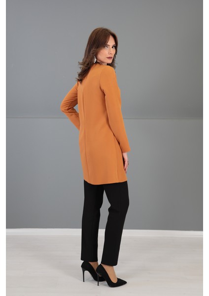 Sıfır Yaka Uzun Kol Bluz-Taba fırsatları