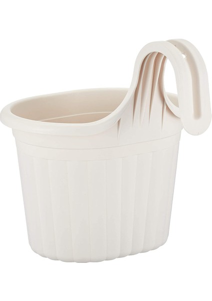 2 Adet 3 Litre Askılı Balkon Küpeşte Saksısı Seti Plastik Askı Saksı Set Tombik No1 fırsatları