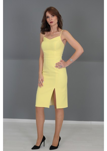 Askılı Elbise-Sarı modelleri