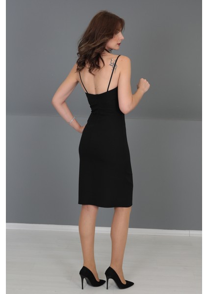 Askılı Elbise-Siyah indirimleri