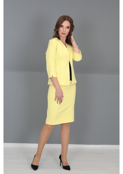 Düz Dar Etek-Sarı fiyatları