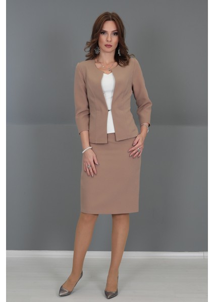 Düz Dar Etek-Karamel fiyatları