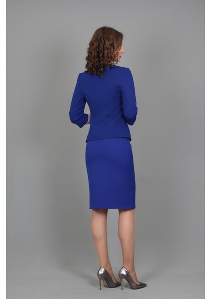 Düz Dar Etek-Saks modelleri