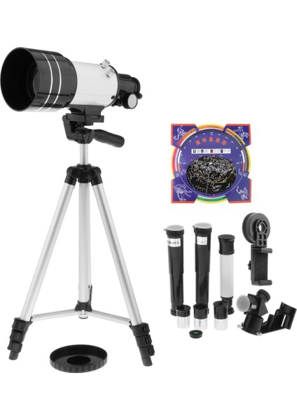 Refraktör Teleskop Tamamen Kaplı Cam Optikler Bard Film Çocuklar Için Astronomi Tip D (Yurt Dışından)