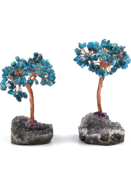 Ametist - Apatit Doğal Taş Tel Sarmalı Tasarım Ağaç fiyatları