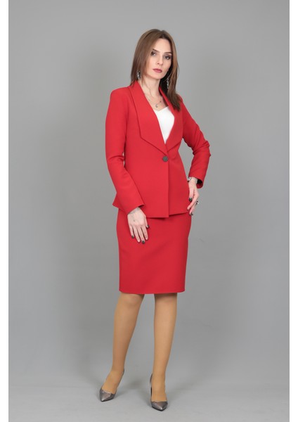 Düz Dar Etek-Kırmızı modelleri