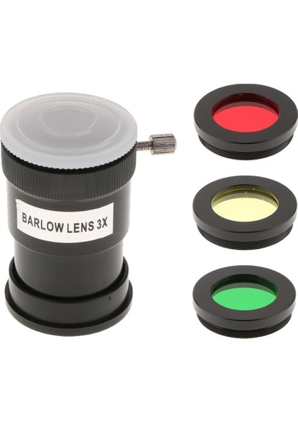 1.25" Barlow Lens 3x Telescope Eyepies Için Renk Filtre Kiti (Yurt Dışından)