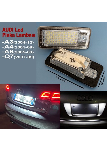 Audi A3 LED Plaka Lambası 2005-2012