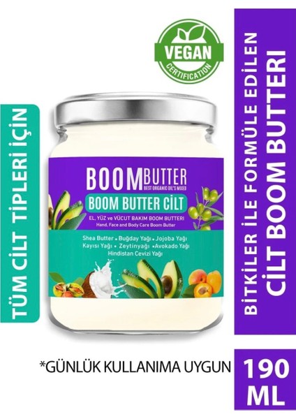 Boom Butter Cilt Bakım Yağı 190 ml