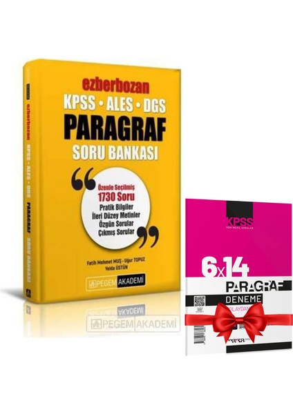 2023 KPSS ALES DGS Ezberbozan Paragraf Soru Bankası