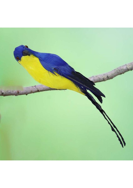 Macaw Yapay Kuşlar Kuş Papağan Modeli Veranda Yard Çim Peyzaj Mavisi (Yurt Dışından)