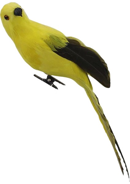 Macaw Yapay Kuşlar Kuş Papağan Modeli Veranda Avlusu Çim Peyzajı Sarı (Yurt Dışından)