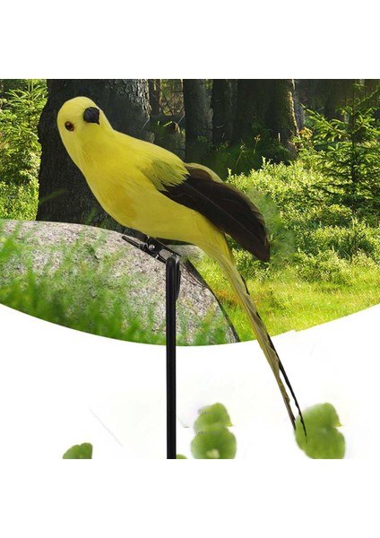 Macaw Yapay Kuşlar Kuş Papağan Modeli Veranda Avlusu Çim Peyzajı Sarı (Yurt Dışından) modelleri
