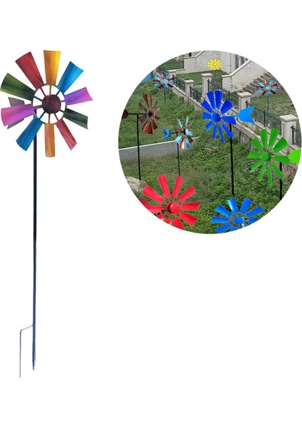 Rüzgar Spinner Bahçe Yel Değirmen Açık Bahçe Çimen Çark Dekor Renkli (Yurt Dışından) indirimleri