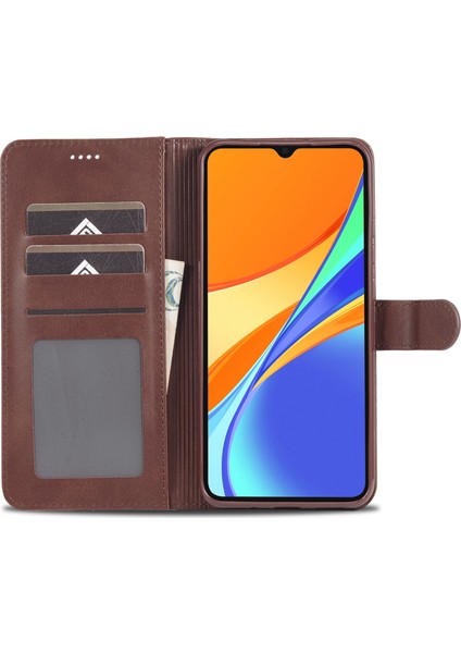 Xiaomi Redmi 9c Uyumlu Telefon Kabı - Kahverengi (Yurt Dışından)