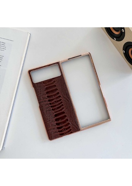 Xiaomi Mix Fold 2 Uyumlu Telefon Kabı - Koyu Kahverengi (Yurt Dışından) indirimleri