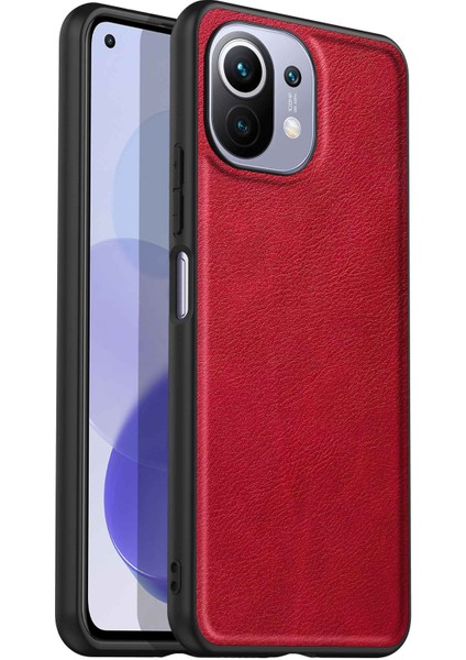 Xiaomi Mi 11 Lite Uyumlu Telefon Kabı - Kırmızı (Yurt Dışından)
