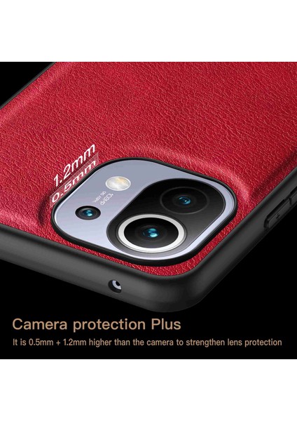 Xiaomi Mi 11 Lite Uyumlu Telefon Kabı - Kırmızı (Yurt Dışından) indirimleri