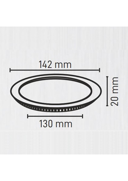 9W Yuvarlak Sıva Altı LED Panel 6500K Beyaz