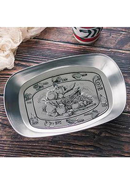 Meyve Tabağı Retro - Ekmek Tabağı 25X16 cm