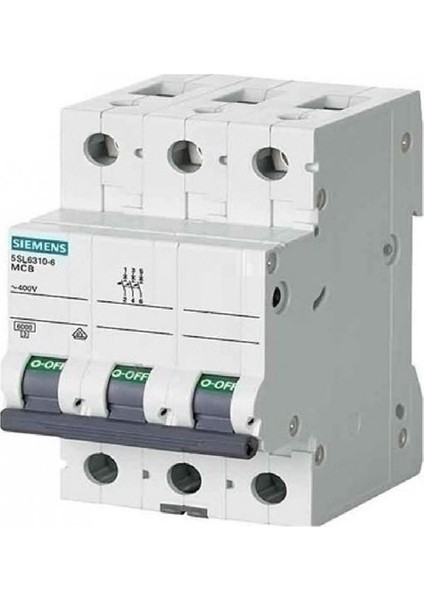 3X40 A. C Tipi Trifaze Sigorta 6 Ka 5SL6340-7