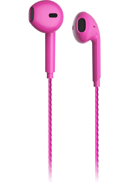 EH104 3.5mm Jacklı Kulak İçi Mikrofonlu Kulaklık Pembe